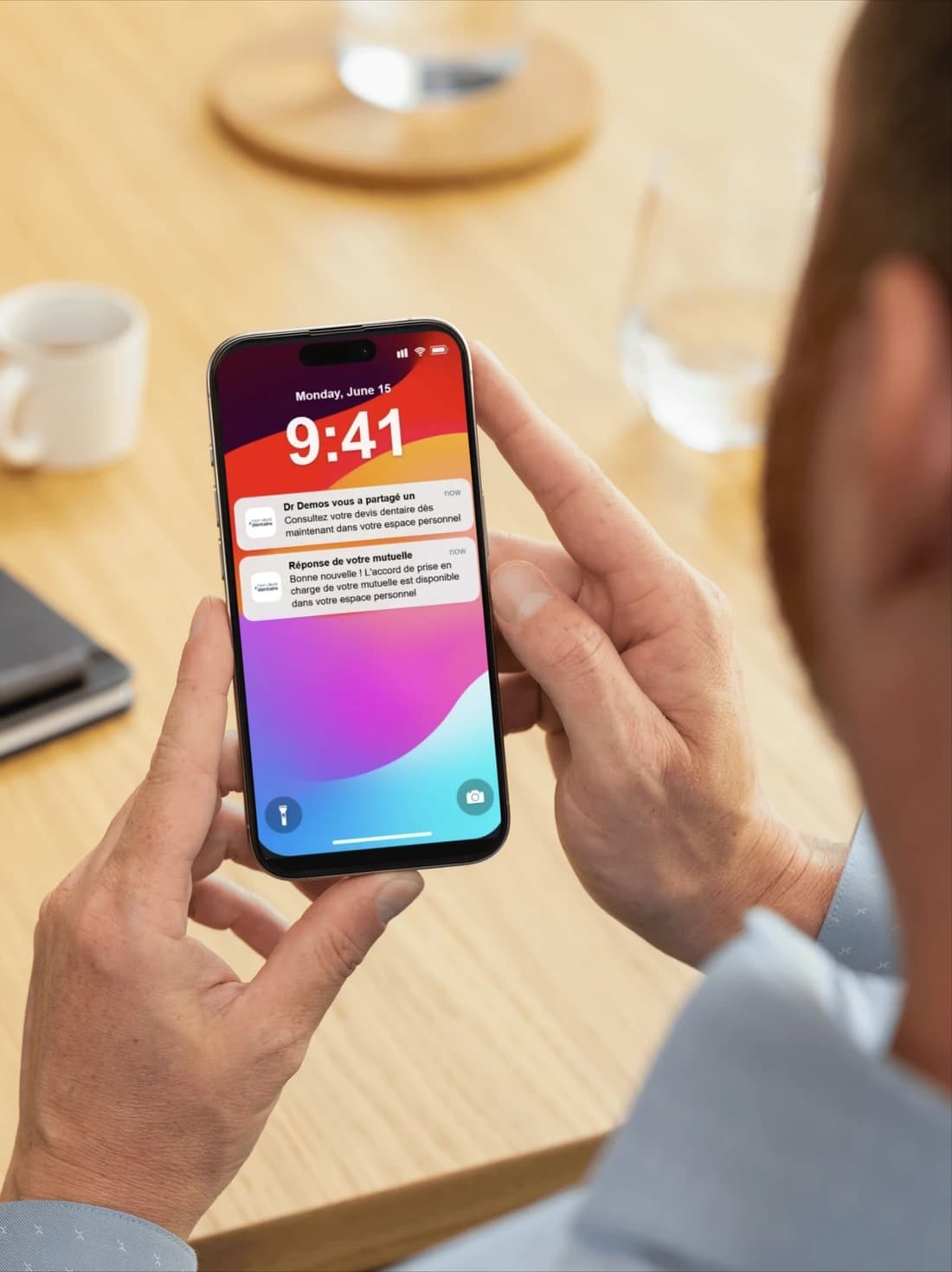 Notifications de relance reçues par le patient sur son téléphone